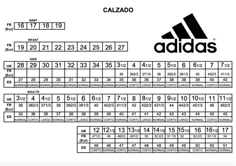 adidas talla de zapatillas.